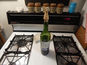 Our cute leopard wine cork (thanks Lauren!) 